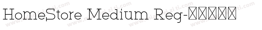 HomeStore Medium Reg字体转换